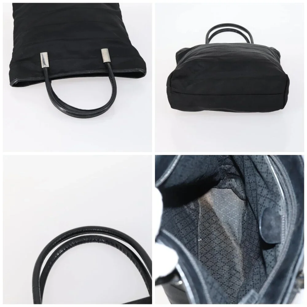 GUCCI Tote Bag Suede Canvas Nylon 4 Set Black Ivory Auth bs30282 - Picture 13 of 15